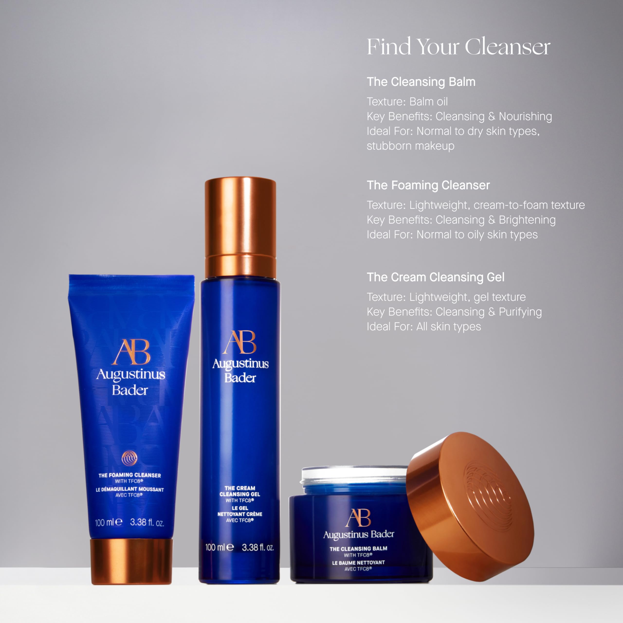 Augustinus Bader The Cleansing Balm – Luxury Nourishing Cleanser & Makeup Remover (90 g / 3.1 oz)