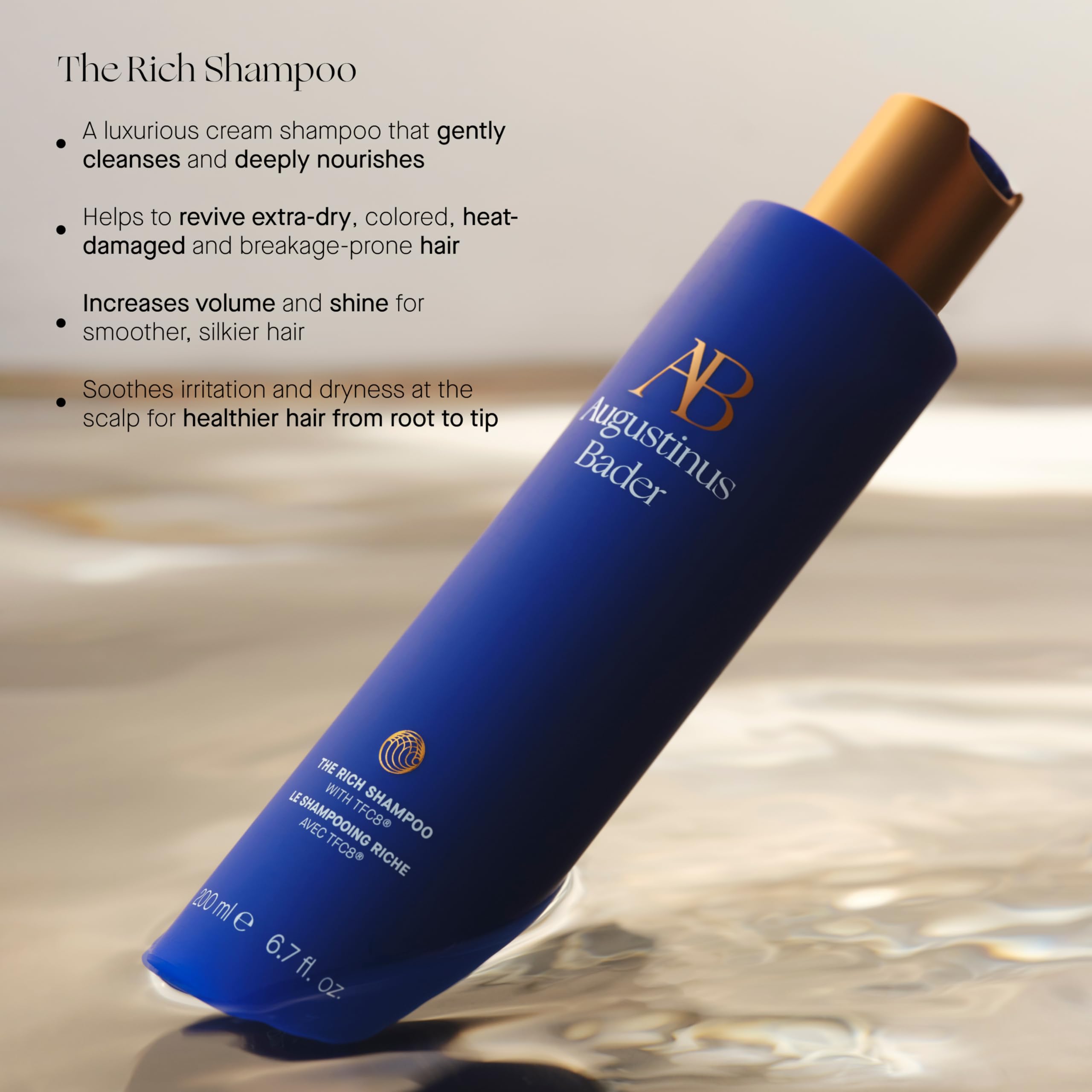 Augustinus Bader The Rich Shampoo – Hydrating Cream Cleanser for Dry Hair