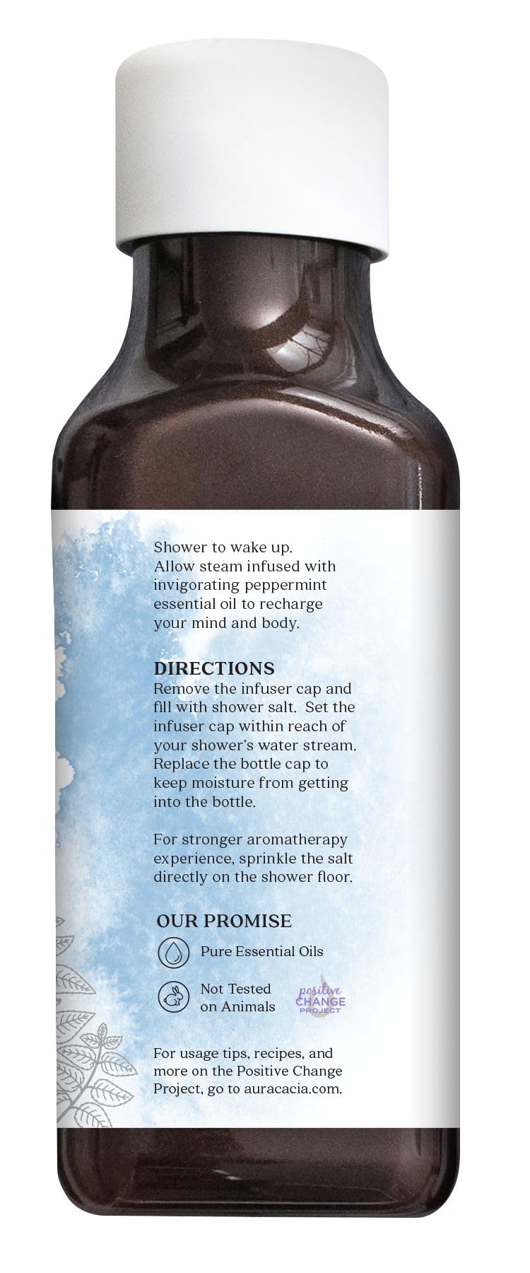 Aura Cacia Refreshing Peppermint Shower Salts | 16 oz.