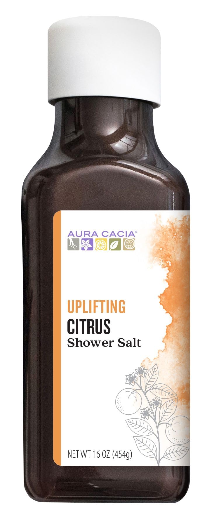 Aura Cacia Uplifting Citrus Shower Salts | 16 oz
