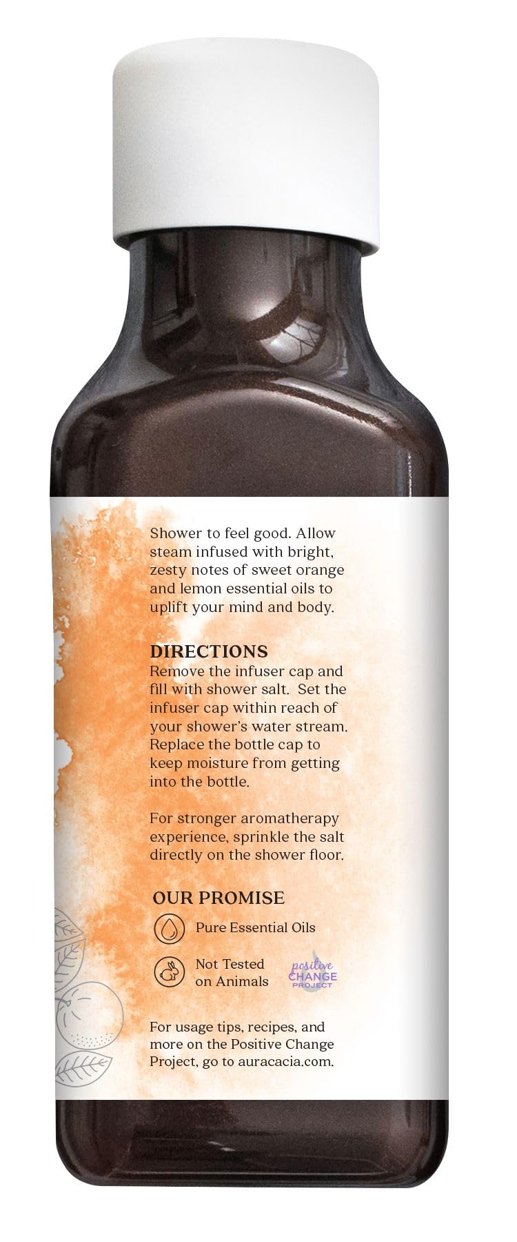 Aura Cacia Uplifting Citrus Shower Salts | 16 oz