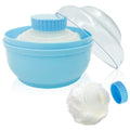 AURASIN Storage Body Powder Container – Large 3.5-inch Puff Box with Handle (Blue)