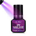 AuReve UV Eyelash Glue 5ml – 1s UV Cure, Waterproof & Long-Lasting (Purple)