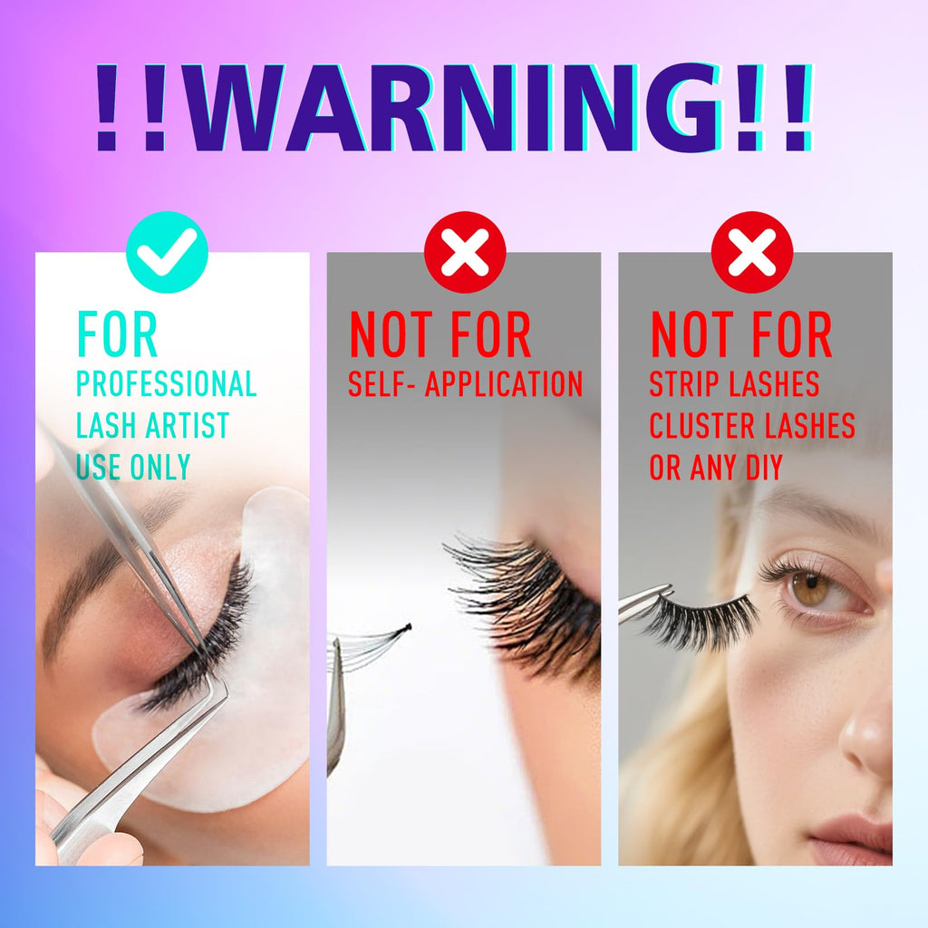 AuReve UV Eyelash Glue 5ml – 1s UV Cure, Waterproof & Long-Lasting (Purple)