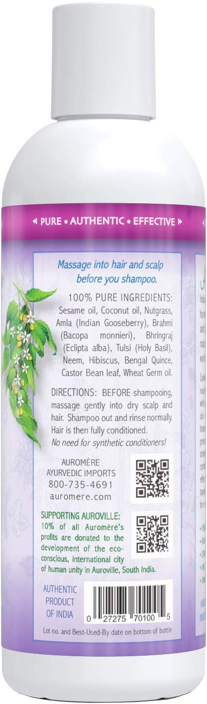 Auromere Ayurvedic Pre-Shampoo Conditioner – Vegan, Cruelty-Free, Non-GMO, Sulfate & Paraben-Free (7 fl oz)