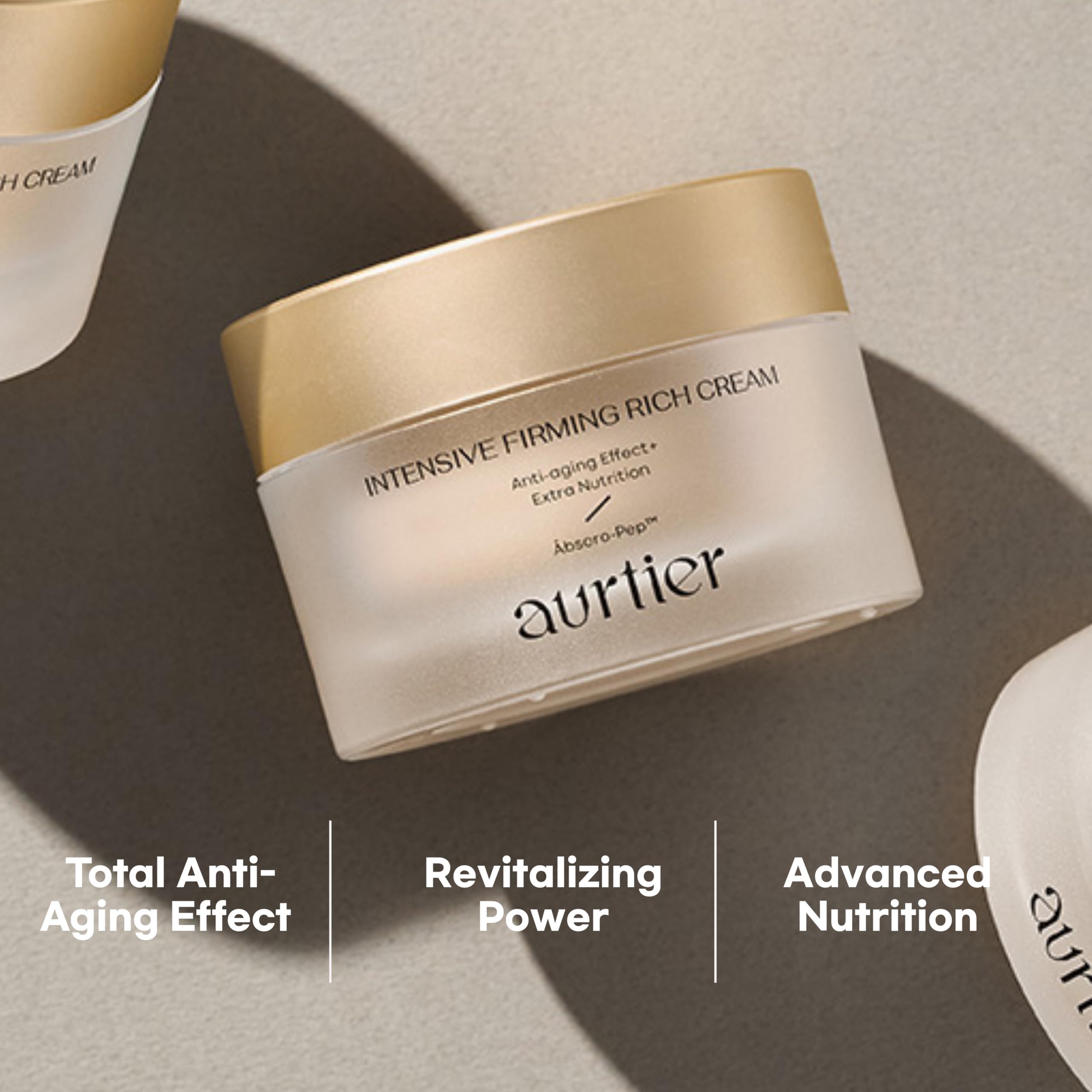 aurtier Intensive Firming Rich Cream – Peptide & Hyaluronic Acid Anti-Aging Moisturizer