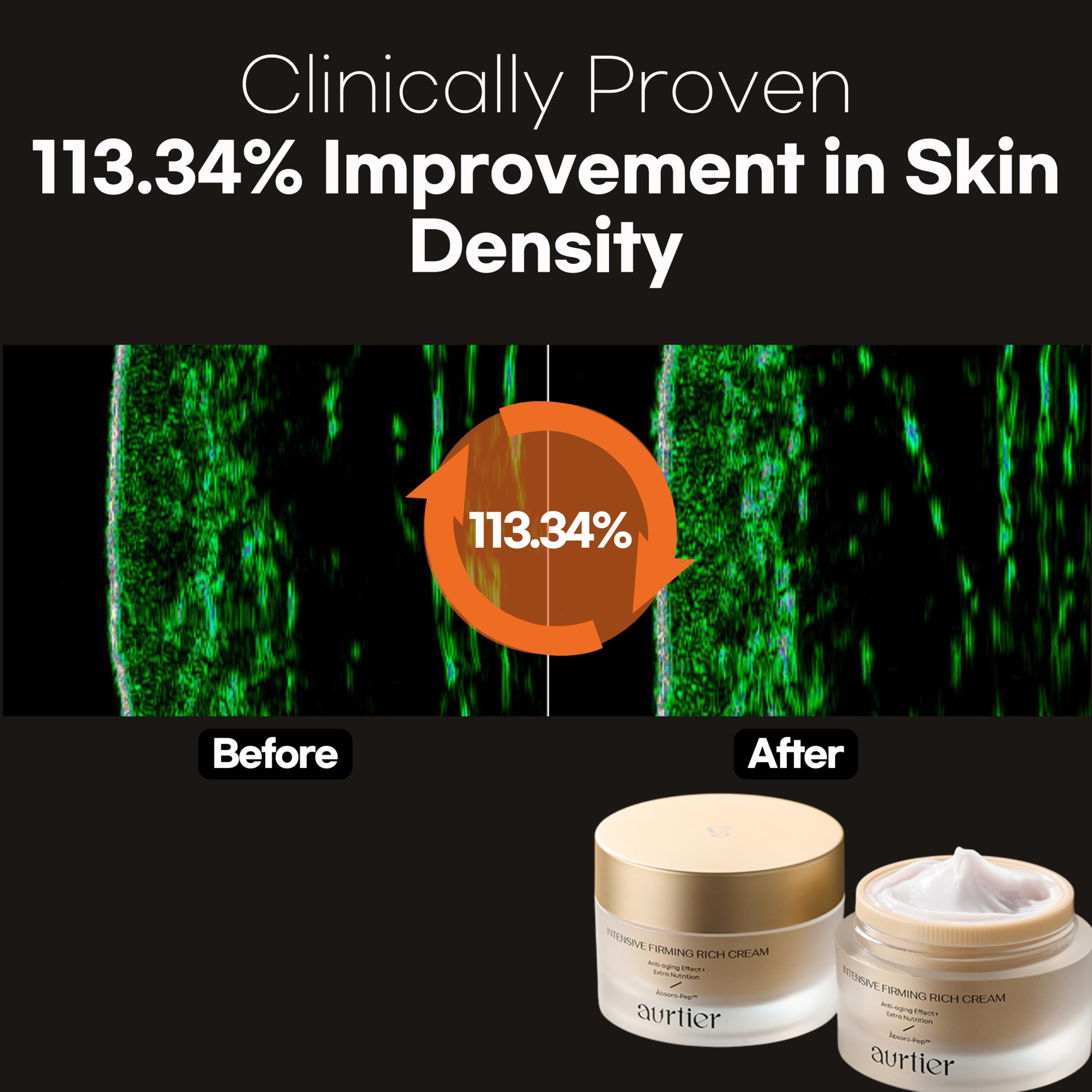 aurtier Intensive Firming Rich Cream – Peptide & Hyaluronic Acid Anti-Aging Moisturizer