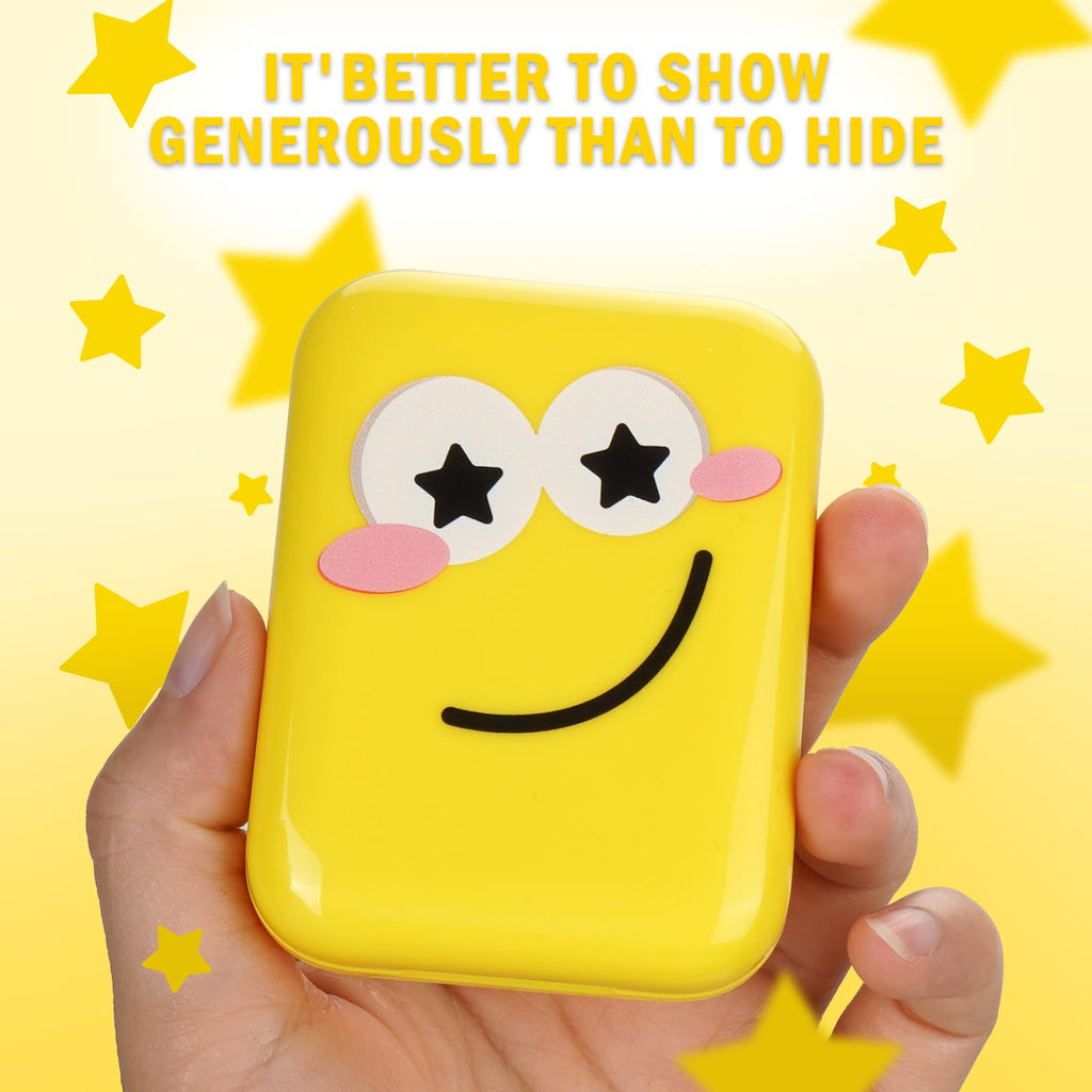 AUSLKA Star Pimple Patches - 150 Count Hydrocolloid Patches with Yellow Star Shape and Mirror