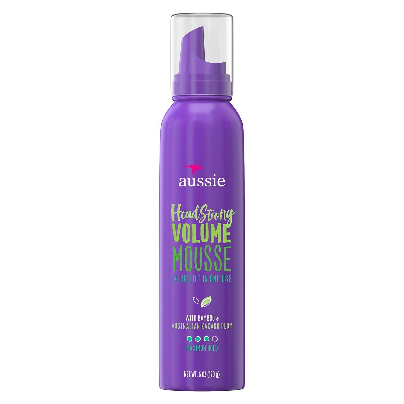 Aussie Mousse Volume 6oz Head Strong Max Hold – 2 Pack | Long-Lasting Lift