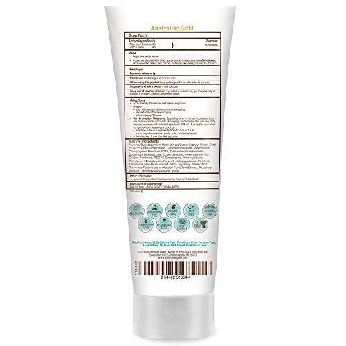 Australian Gold Botanical SPF 50 Tinted Face Mineral Lotion – Broad Spectrum, Water Resistant (3 oz)