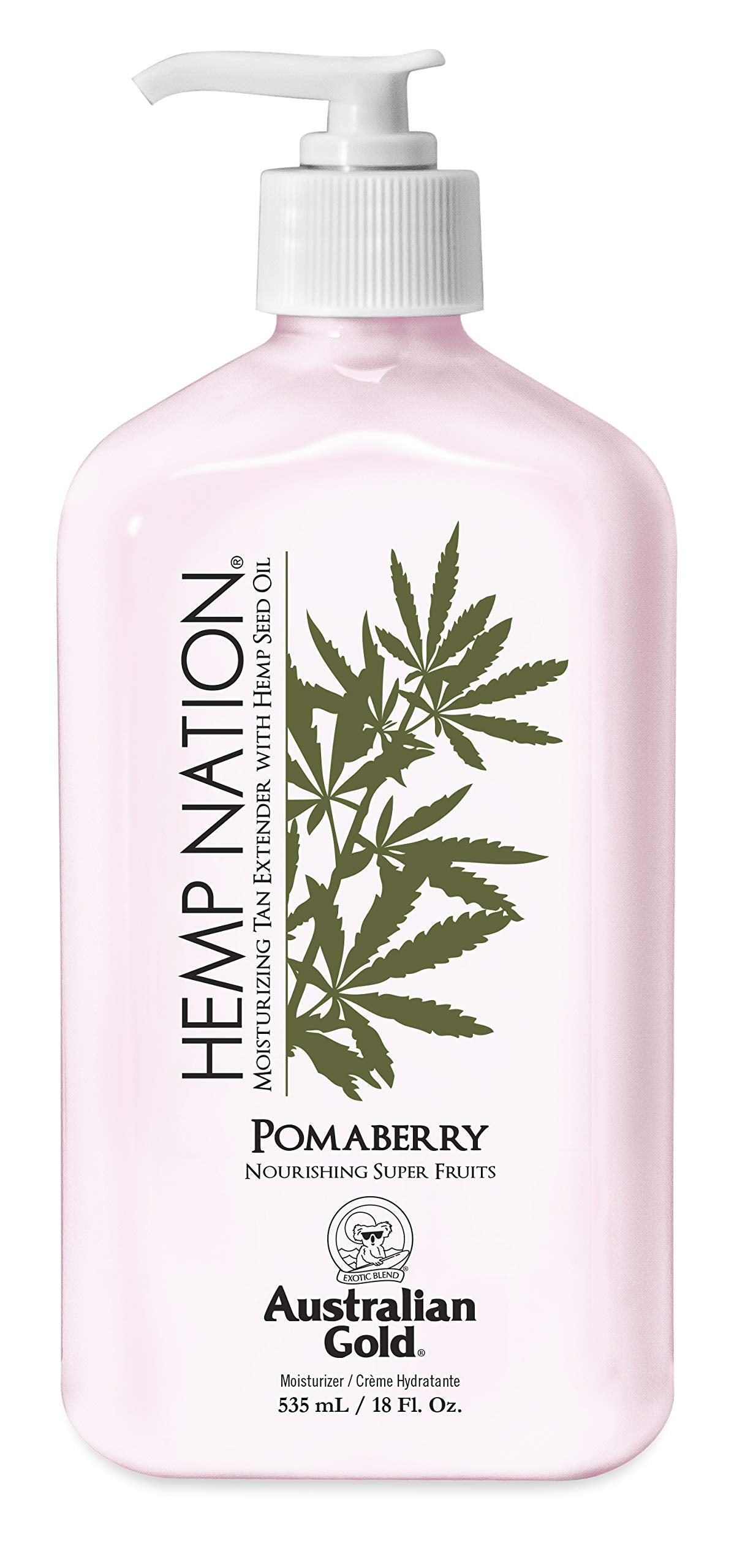 Australian Gold Hemp Nation Tan Extender Lotion with Pomaberry – 18 Fl Oz