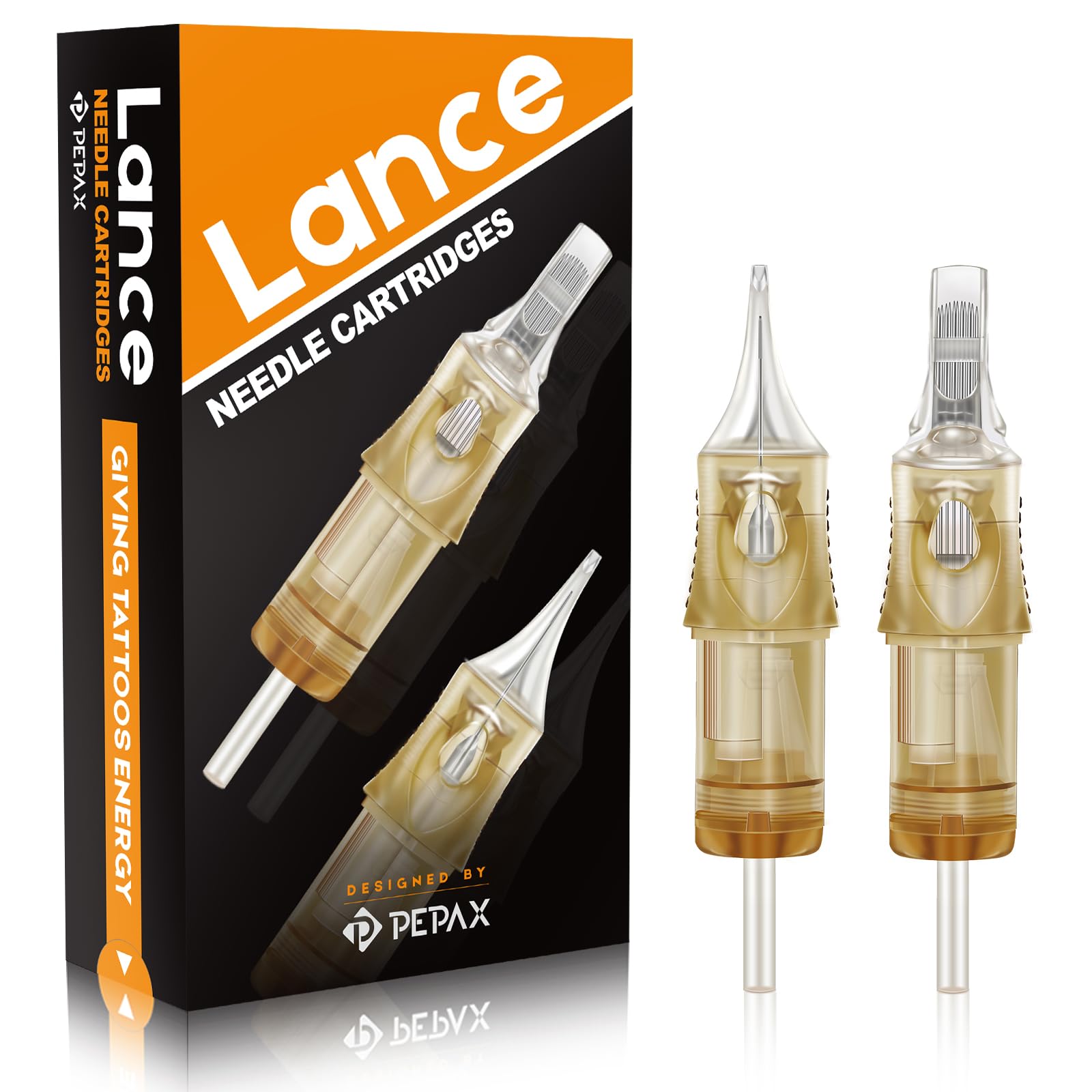 Autdor PEPAX Lance Tattoo Needle Cartridges 1023CML – 20Pcs #10 Bugpin 0.30mm 5.0mm Taper