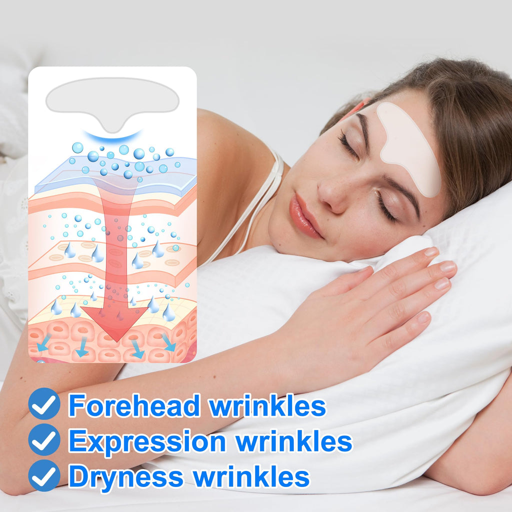 Auteek Forehead Wrinkle Patches Overnight – Collagen & Seaweed (20 Count)