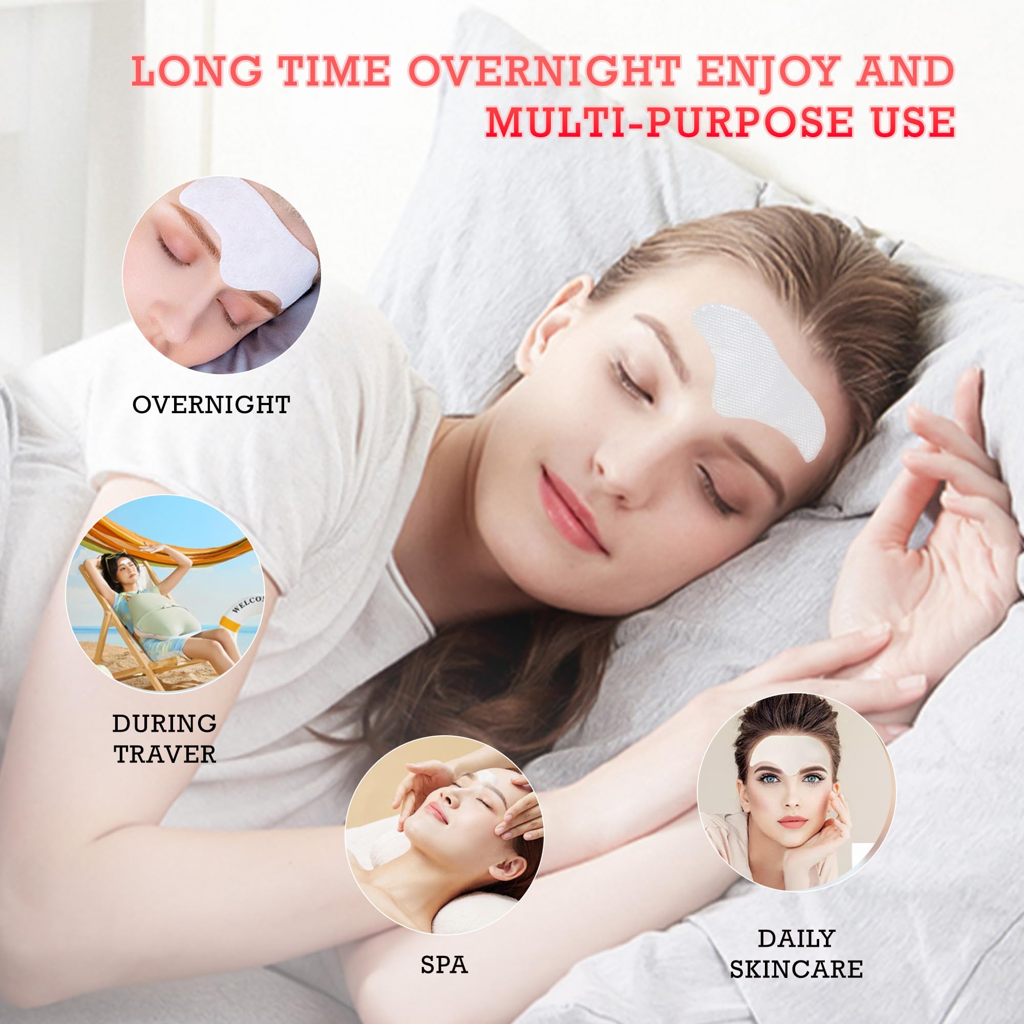 Auteek Forehead Wrinkle Patches Overnight – Collagen & Seaweed (20 Count)