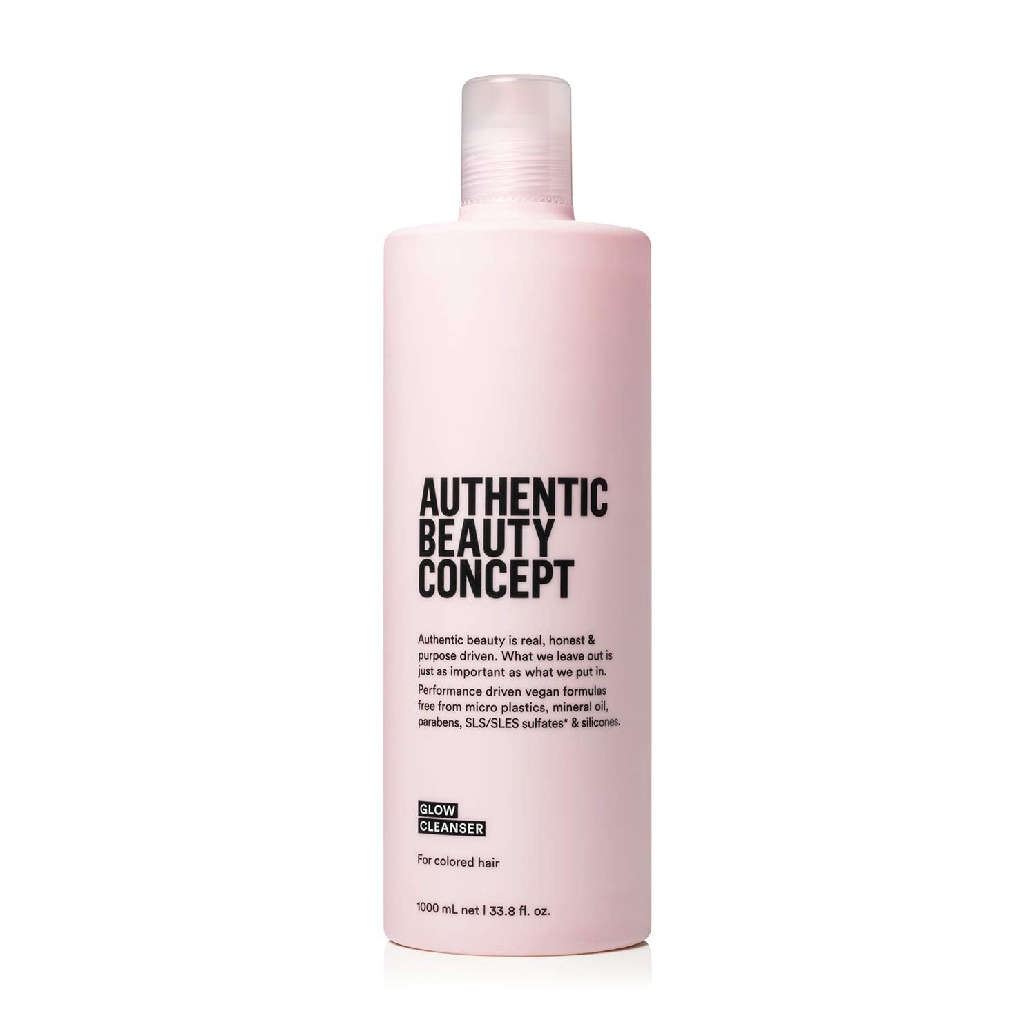 Authentic Beauty Concept Glow Cleanser – Color-Preserving Cleansing Shampoo for Color-Treated Hair | Vegan & Sulfate-Free | 33.8 fl oz