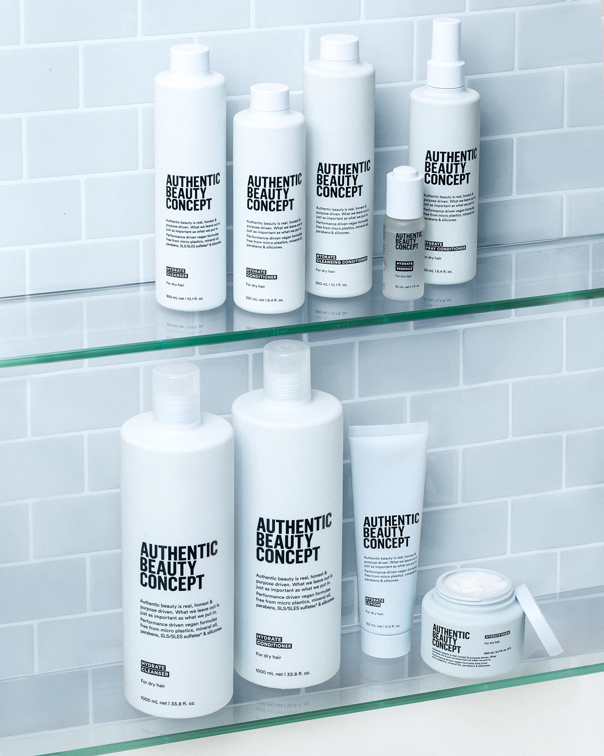 Authentic Beauty Concept Hydrate Lotion – Lightweight Leave-In for Frizz Control & Blow-Dry Protection