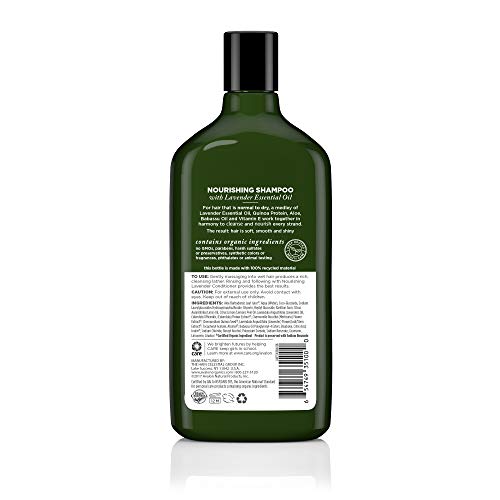 Avalon Organics Nourishing Lavender Shampoo - 11 oz | Organic & Vegan