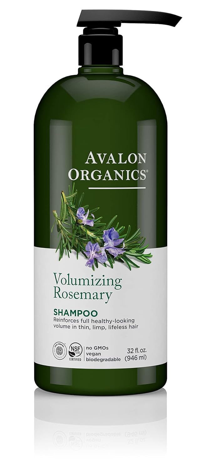 Avalon Organics Rosemary Shampoo – 32 fl oz | Volumizing, Vegan & Clean
