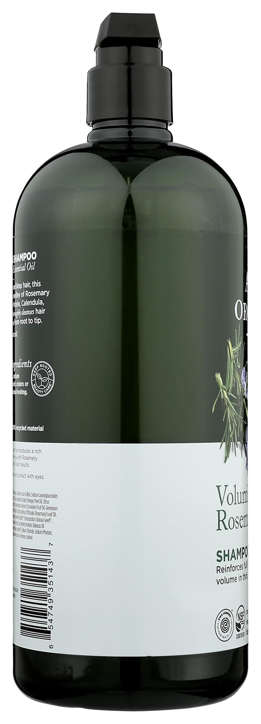 Avalon Organics Rosemary Shampoo – 32 fl oz | Volumizing, Vegan & Clean