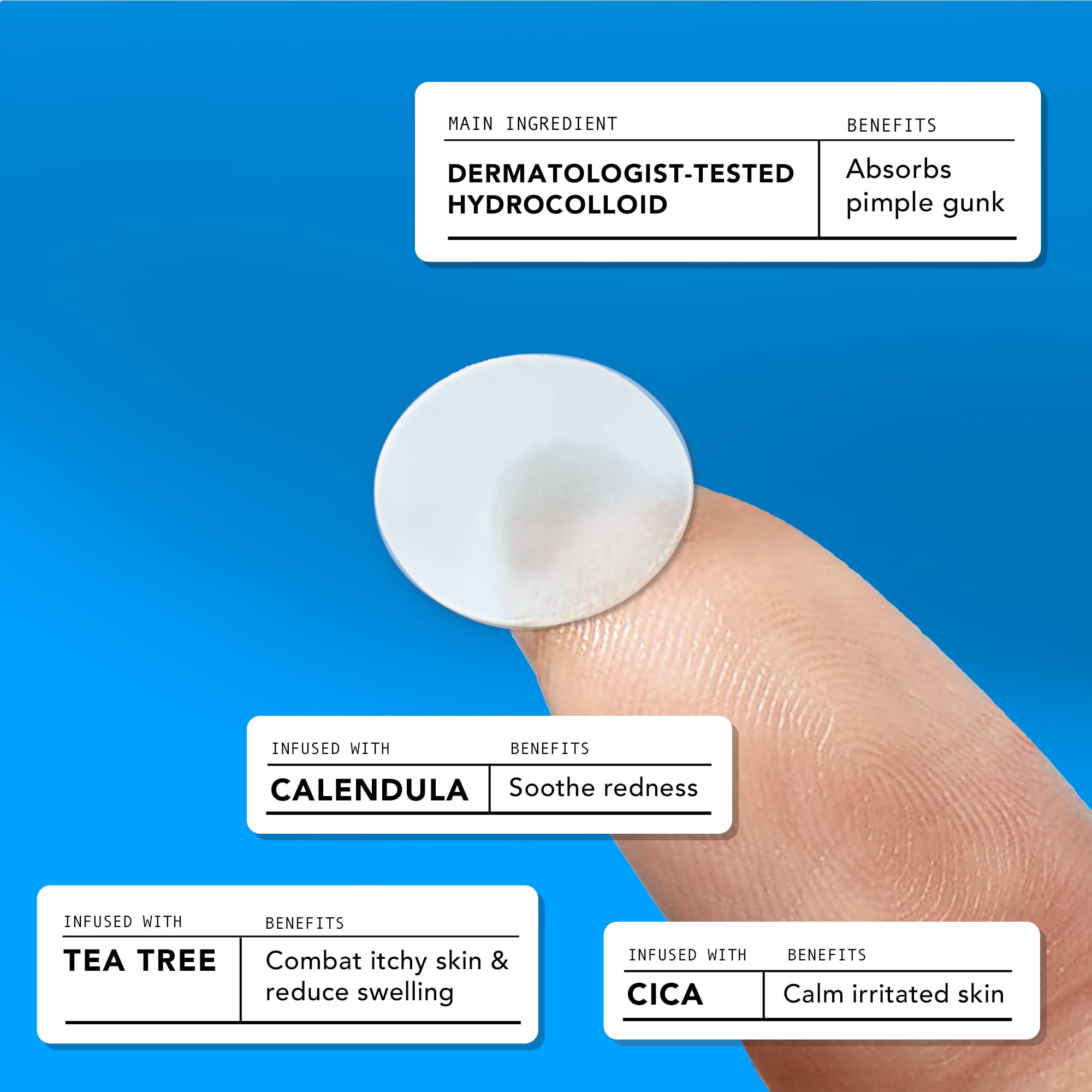 AVARELLE Pimple Patches for Face – Hydrocolloid Acne Patches with Tea Tree, Calendula & Cica | FSA/HSA Eligible Bulk Pack (300 ct, 10–14 mm)