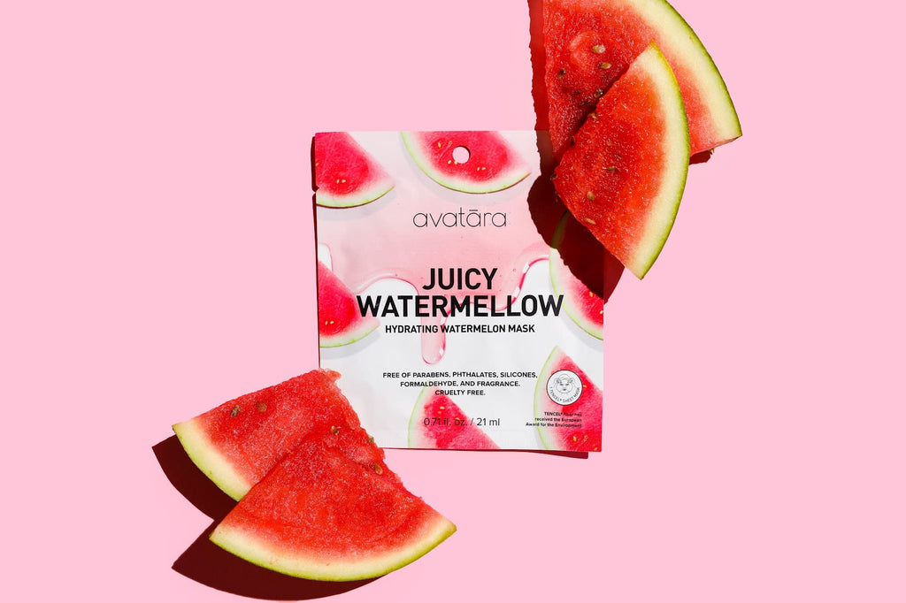 Avatara Juicy Watermellow Facial Mask – Hydrating 5-Pack with Watermelon & Hyaluronic Acid