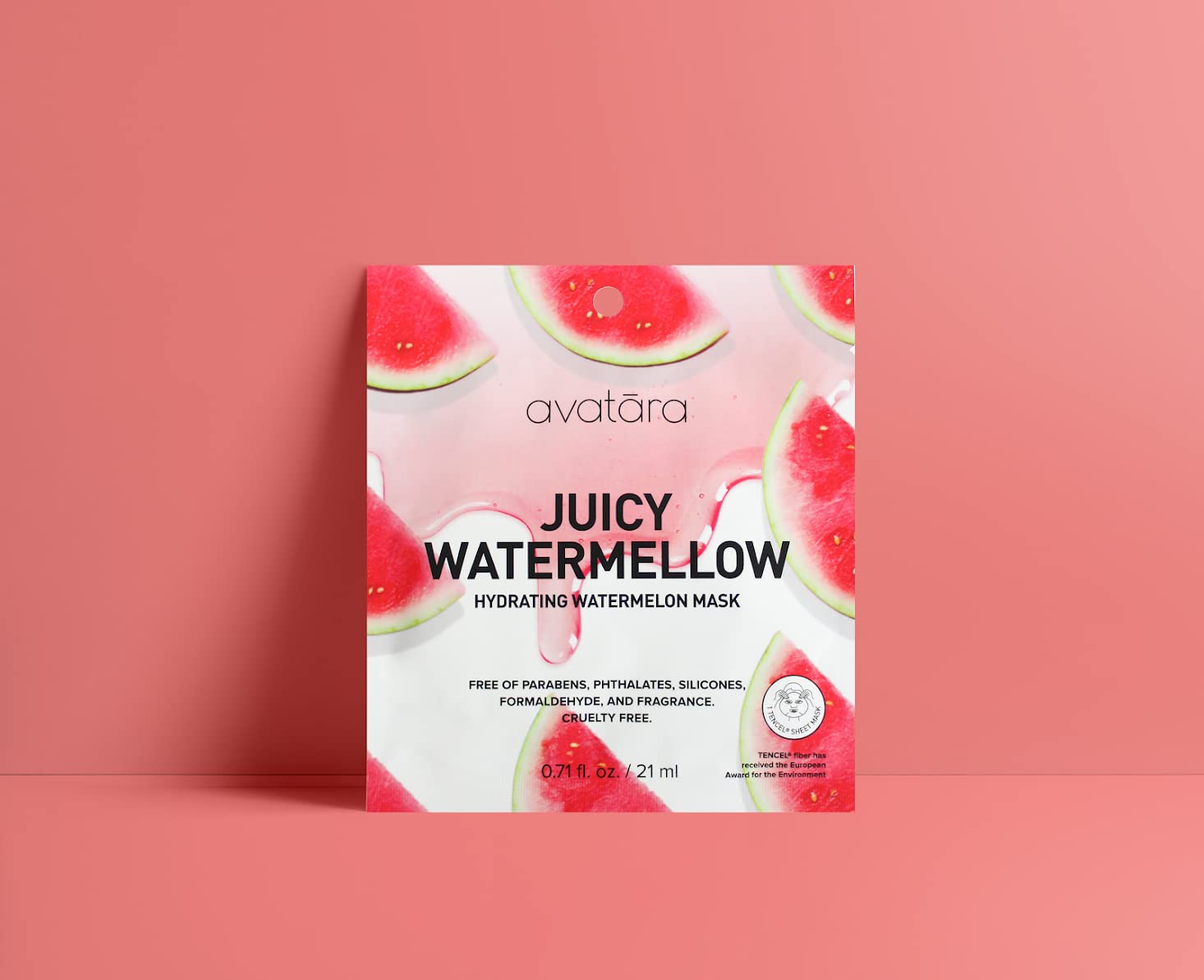 Avatara Juicy Watermellow Facial Mask – Hydrating 5-Pack with Watermelon & Hyaluronic Acid
