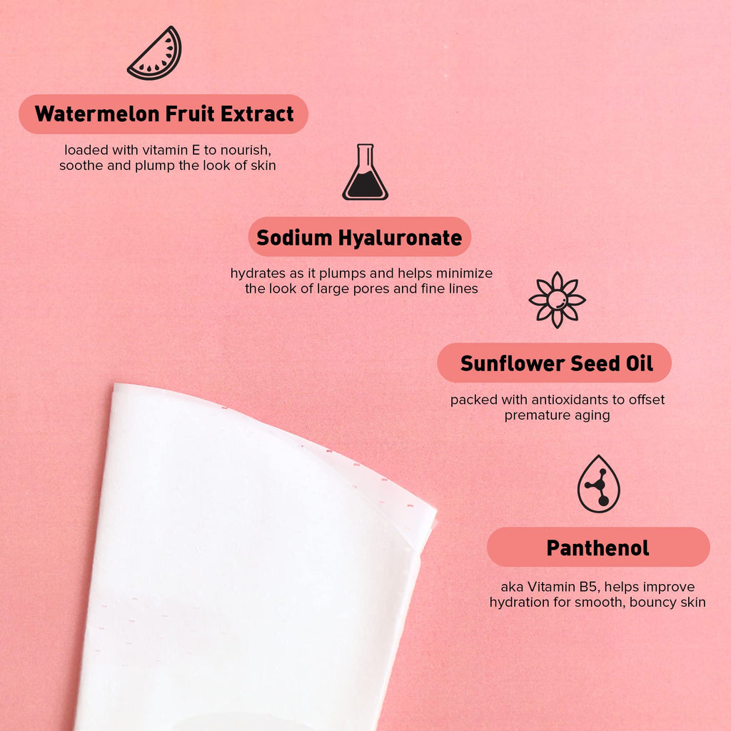 Avatara Juicy Watermellow Facial Mask — Hydrating 15-Sheet Hydration & Glow