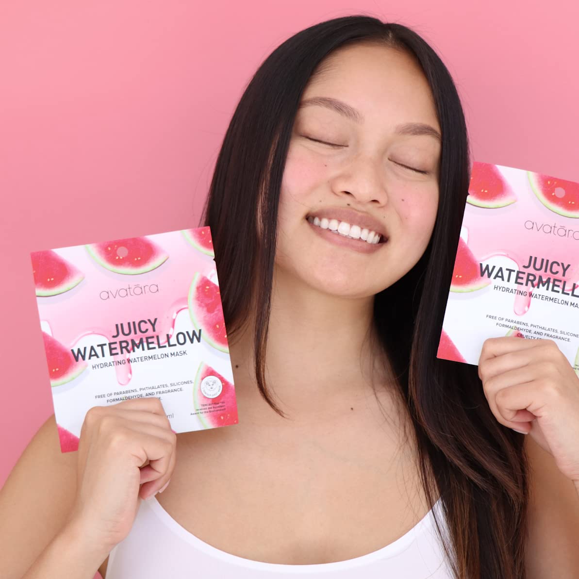 Avatara Juicy Watermellow Facial Mask – Hydrating 5-Pack with Watermelon & Hyaluronic Acid