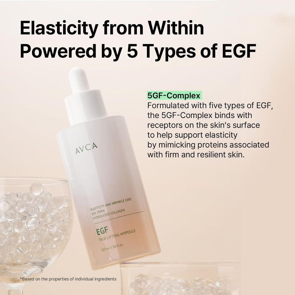 AVCA EGF & PDRN Lifting Serum 100ml – Firming, Hydration & Elasticity Support | K-Beauty