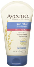 Aveeno Active Naturals Intense Relief Hand Cream 3.5 oz (Pack of 6) – Fragrance-Free, Non-Greasy