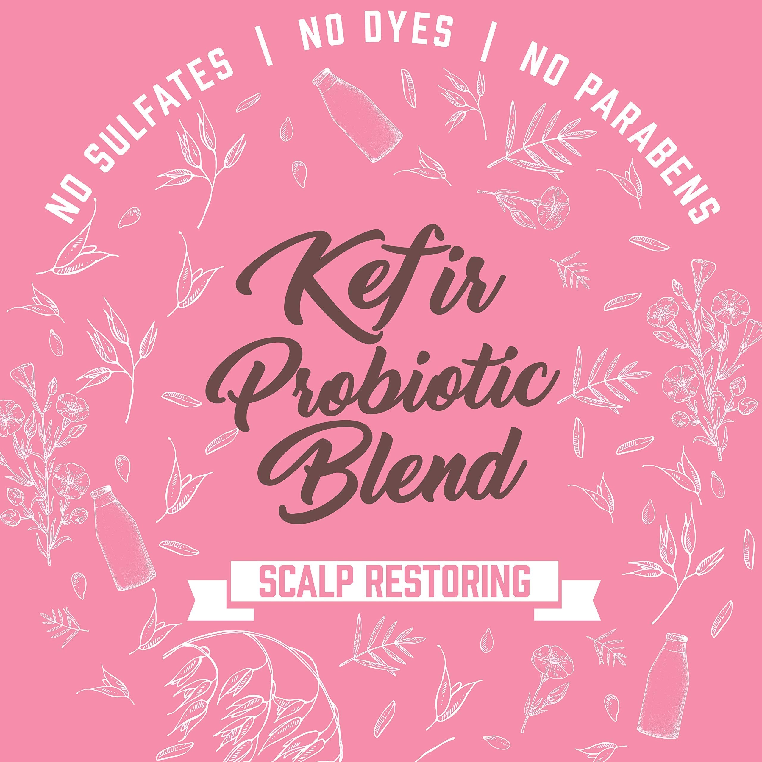 Aveeno Kefir Probiotic Blend Shampoo - Balanced Scalp & Moisturized Hair | 12 oz