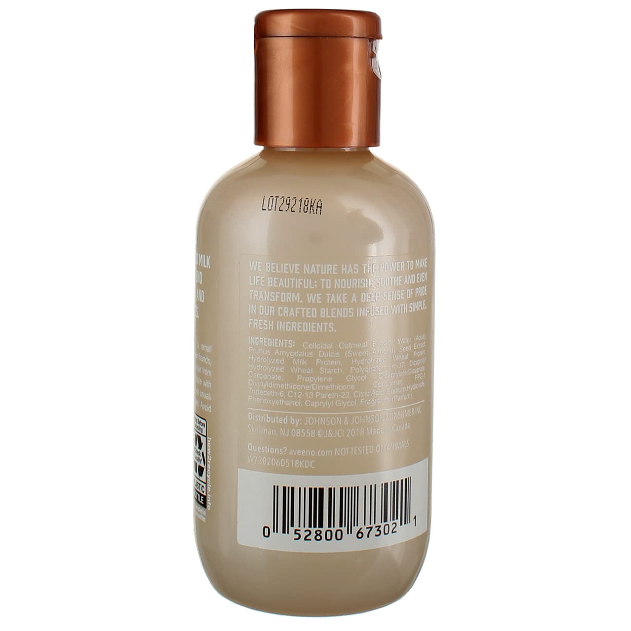 Aveeno Oat Milk Leave-In Hair Conditioner Treatment – Lightweight Hydration for All Hair Types (Pack of 3, 3.3 fl oz each)