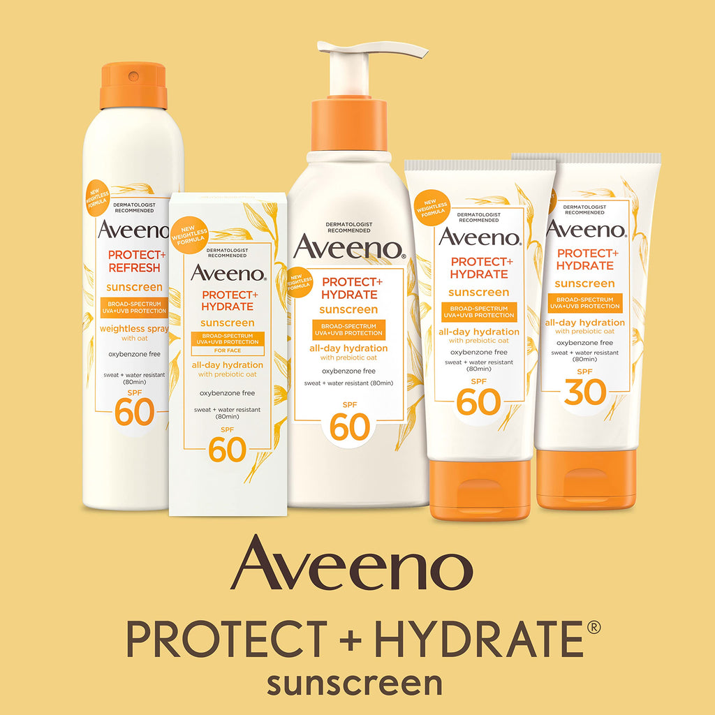 Aveeno Protect + Hydrate SPF 60 Body Sunscreen Lotion | Lightweight, Hydrating Protection