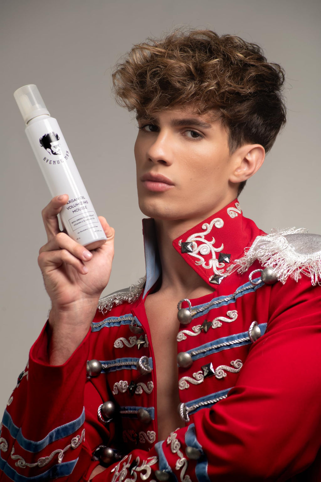 Avenue Man Argan Oil Mousse – Thickening & Volumizing Hair Foam for Men