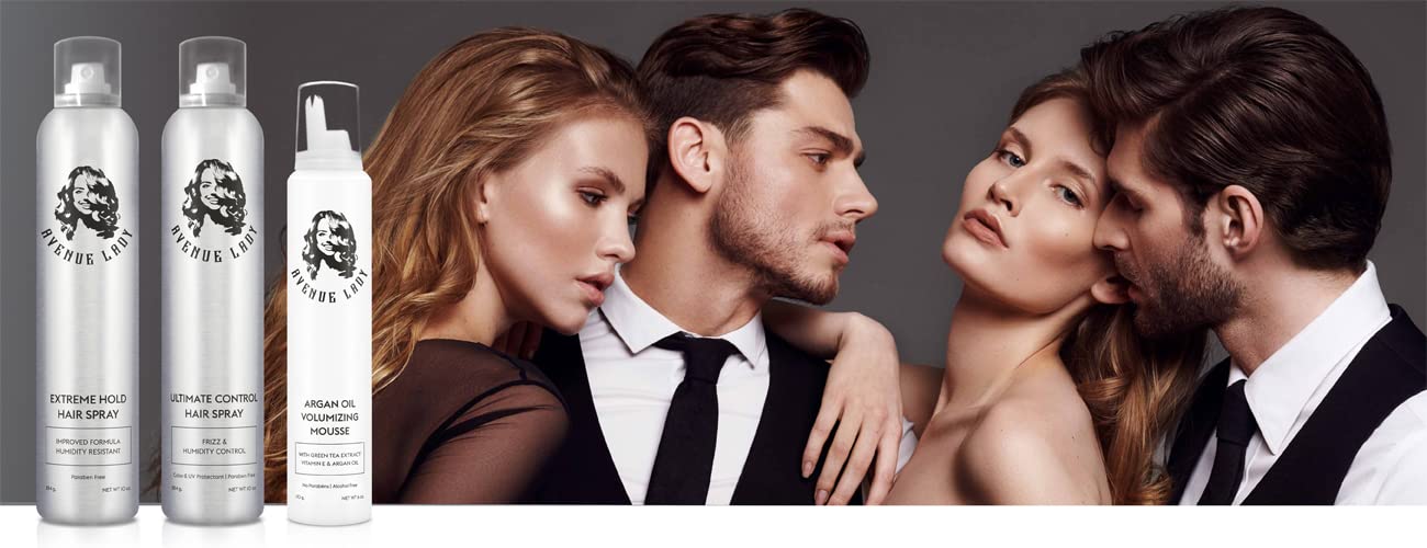 Extreme Hold Hair Spray for Women | Avenue Man – Extra Hold, Smooth Finish, 24-Hour Style Control (10 oz)