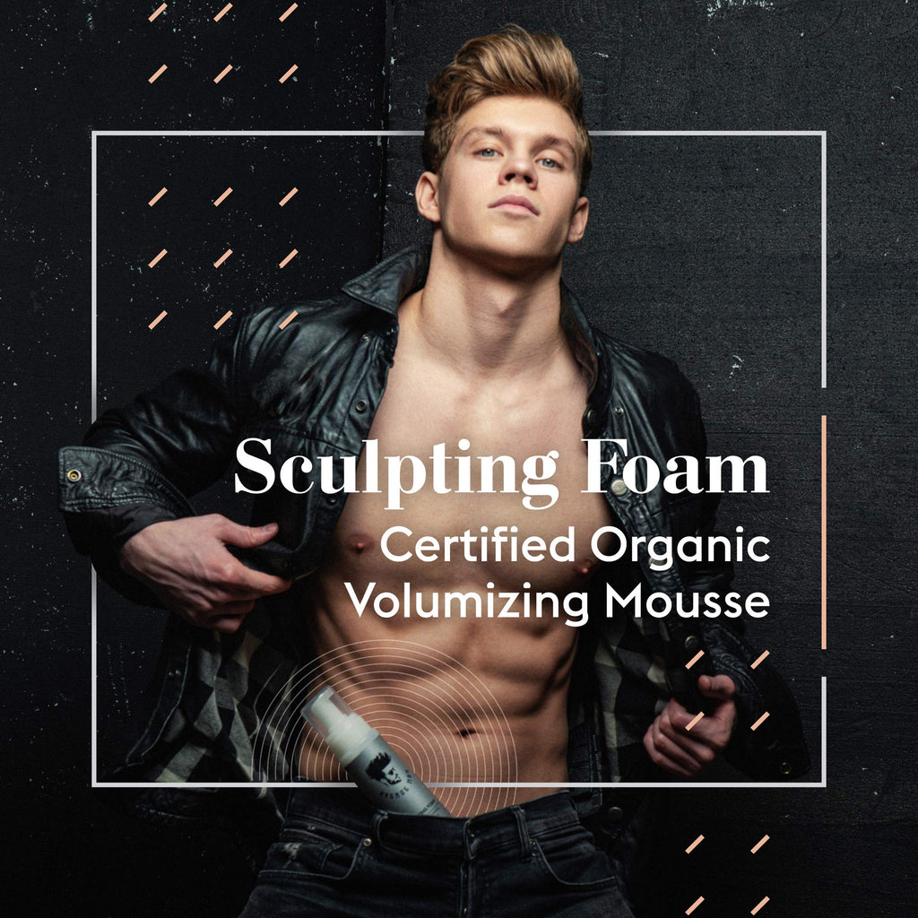 Avenue Man Sculpting Foam for Men - Frizz Control & Firm Hold Mousse (7 oz)