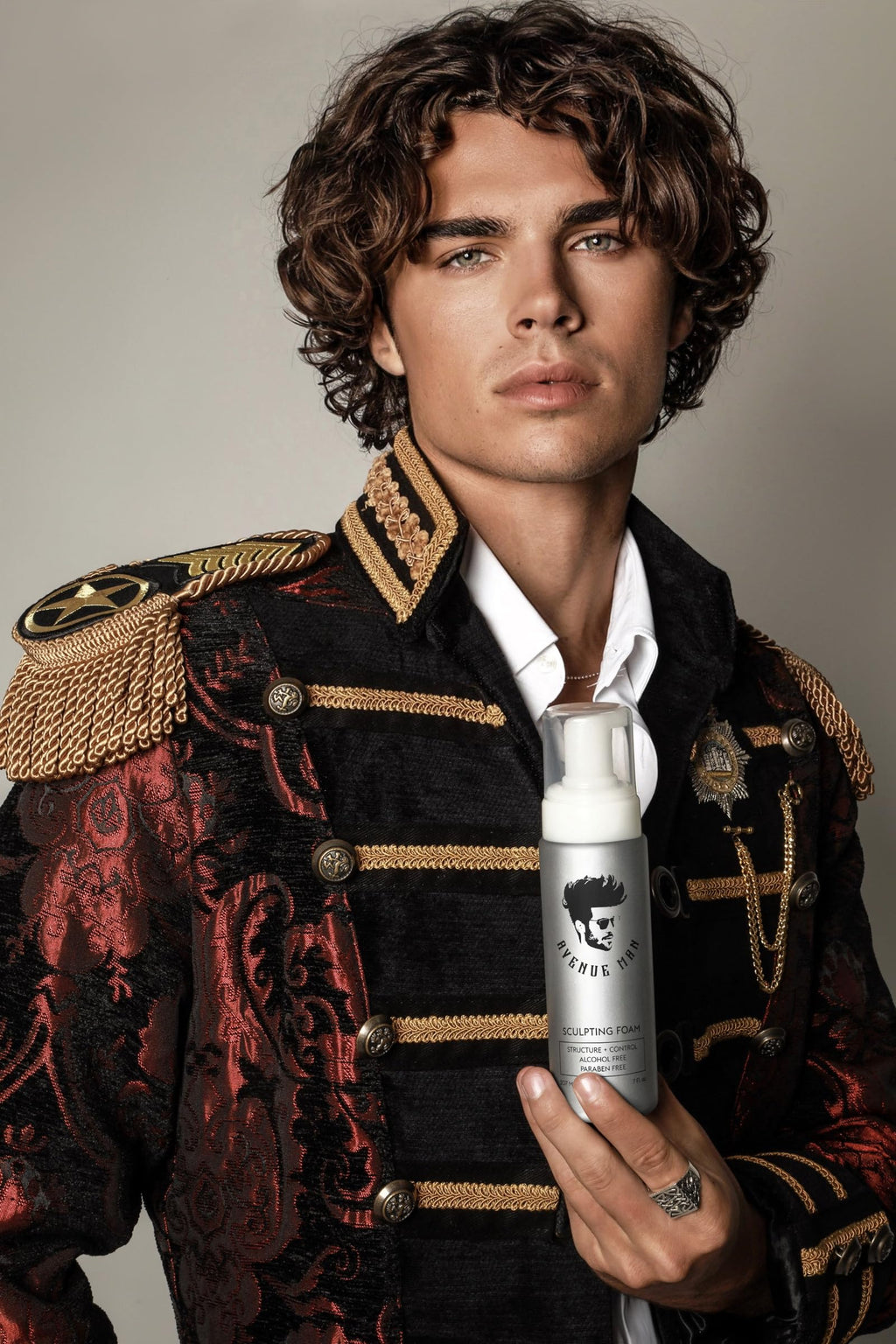 Avenue Man Sculpting Foam for Men - Frizz Control & Firm Hold Mousse (7 oz)