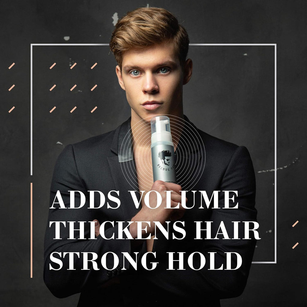 Avenue Man Unscented Sculpting Foam – Frizz Control & Firm Hold Hair Mousse for Men | 7 oz
