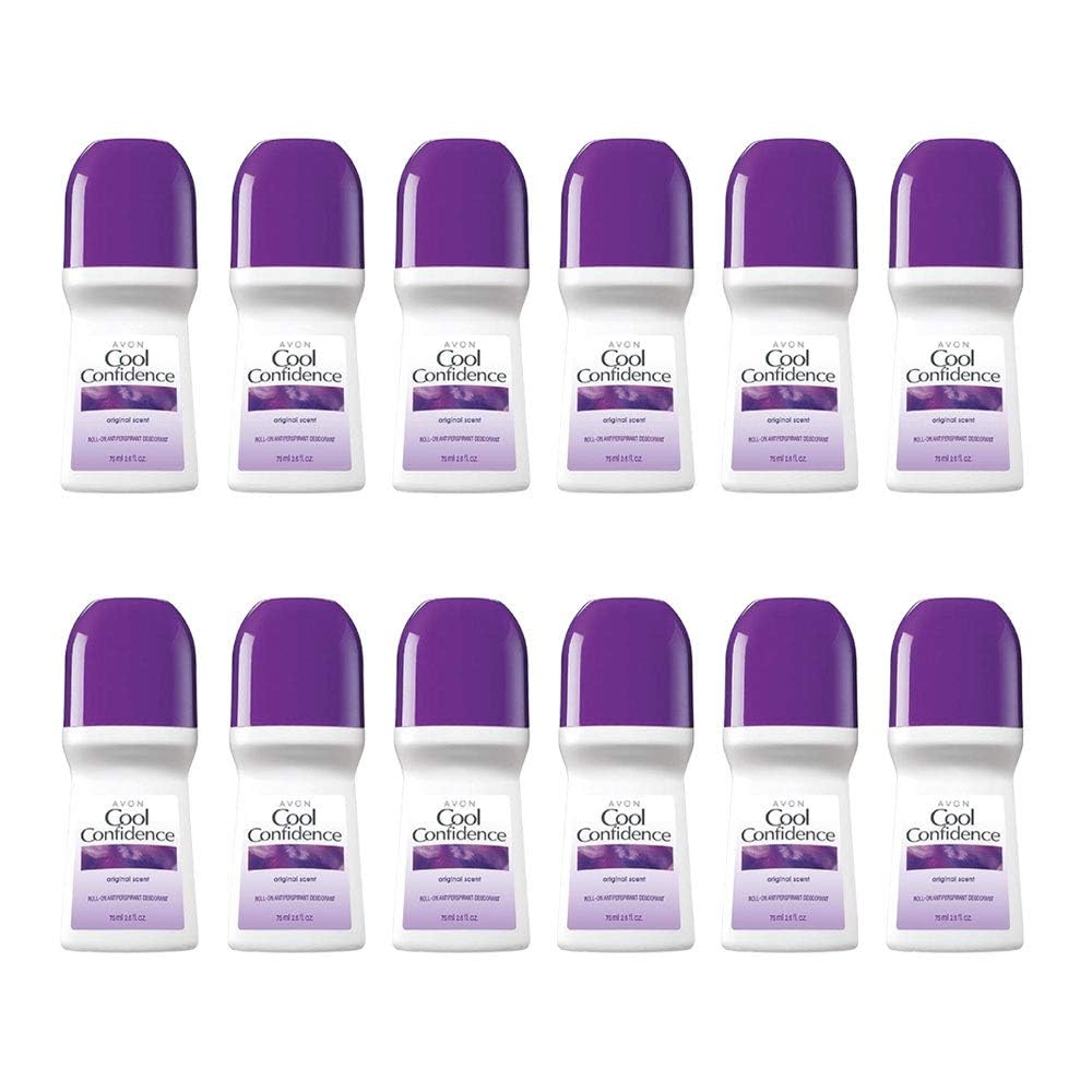 AVON Deodorant Bonus Size Pack of 12 – COOL CONFIDENCE ORIG
