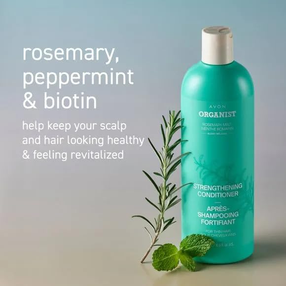 AVON Organist Rosemary Mint Strengthening Conditioner – Strengthen & Refresh Hair