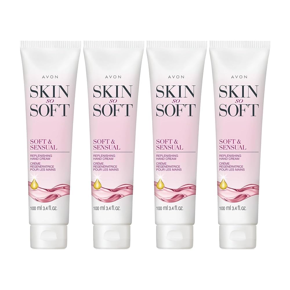 AVON Skin So Soft Soft and Sensual Hand Cream – 4-Pack