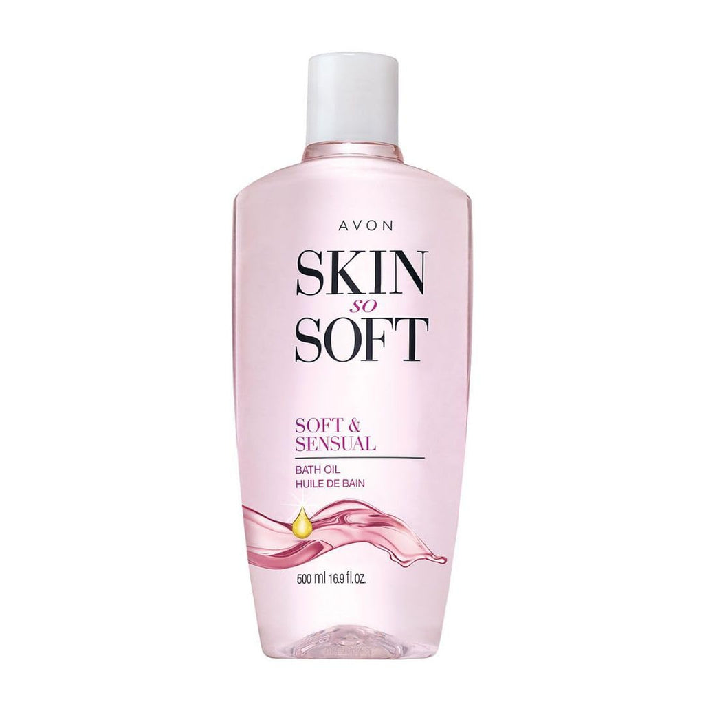 Avon Skin So Soft Soft & Sensual Bath Oil — Hydrating Argan Body Oil for Glowing Skin