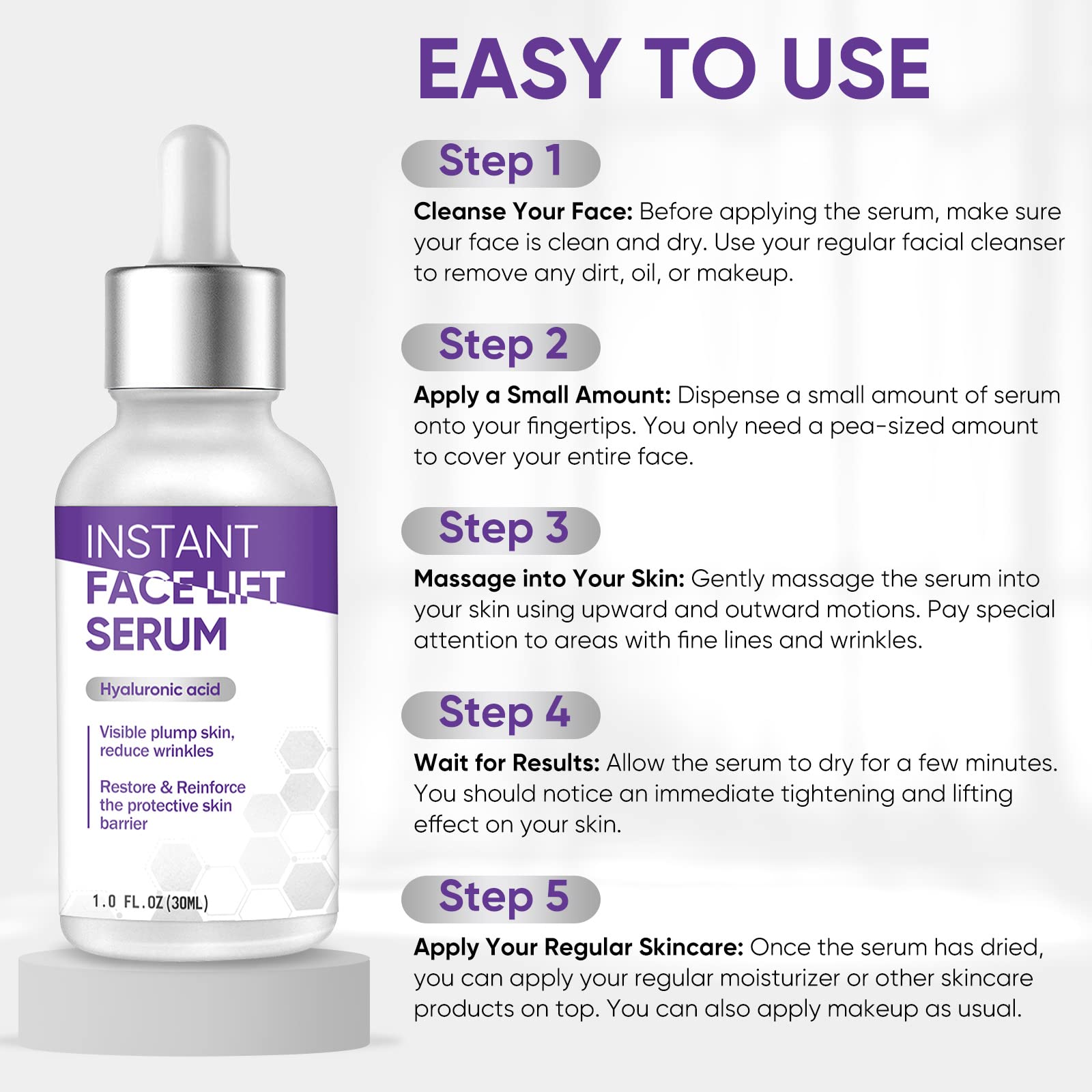 AVPAVP Instant Face Lift Serum 30ML | Immediate Tightening & Long-Lasting Lift