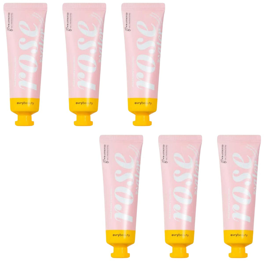 AVRYBEAUTY Rose Water Shea Butter Lotion Set | 1.5 oz x6 | Vegan, Cruelty-Free Hydration for Dry Skin