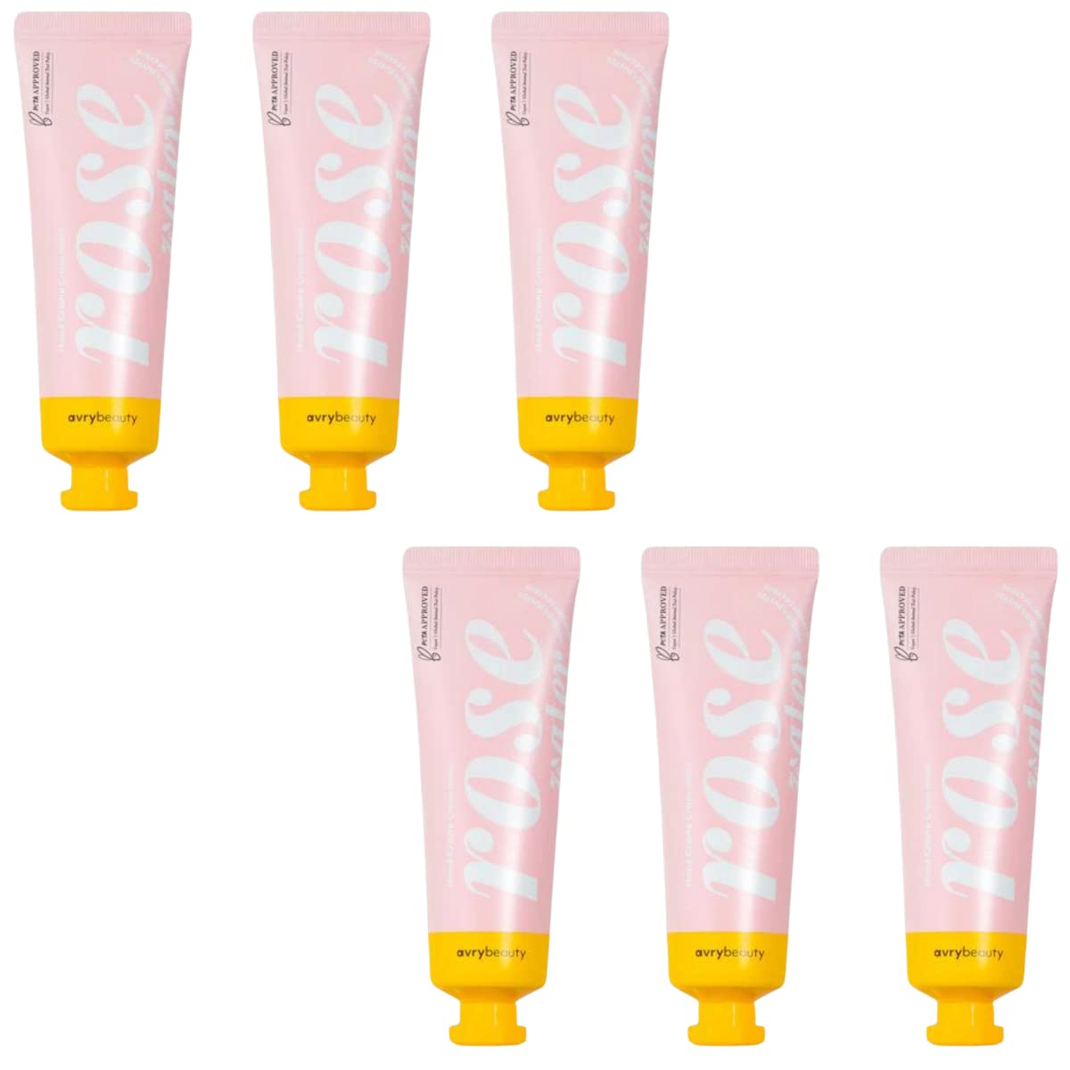 AVRYBEAUTY Rose Water Shea Butter Lotion Set | 1.5 oz x6 | Vegan, Cruelty-Free Hydration for Dry Skin