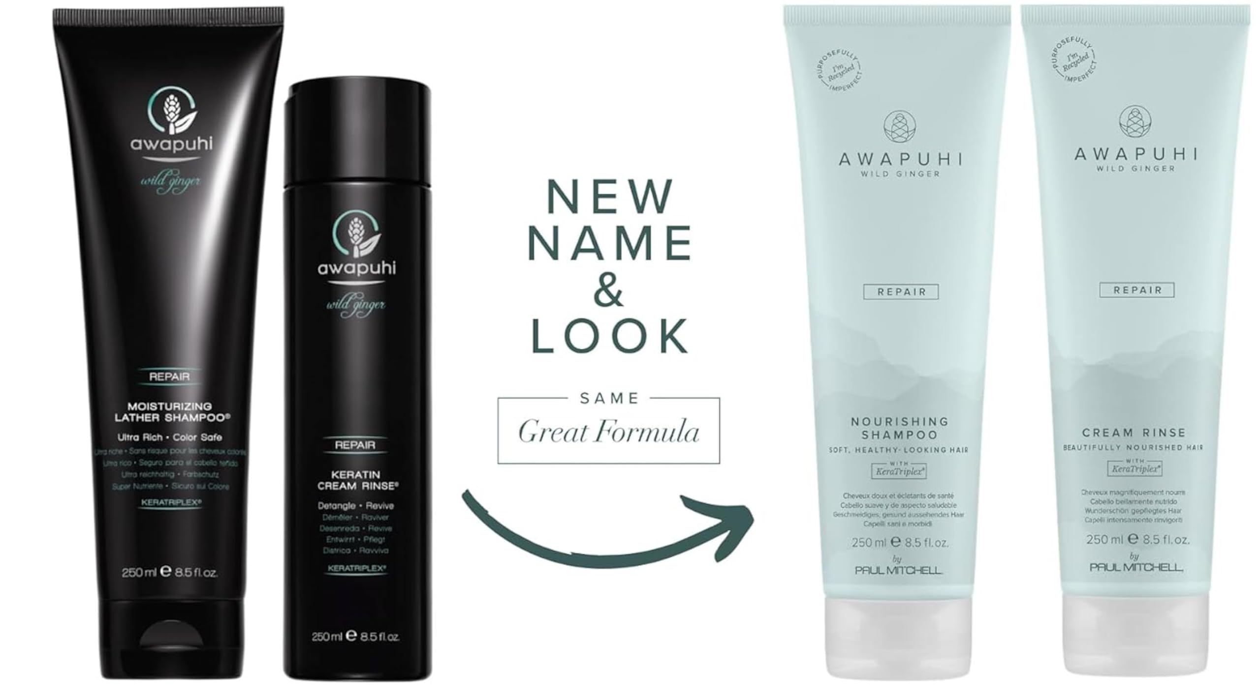 Awapuhi Wild Ginger Paul Mitchell Repair Gift Set – Shampoo + Conditioner