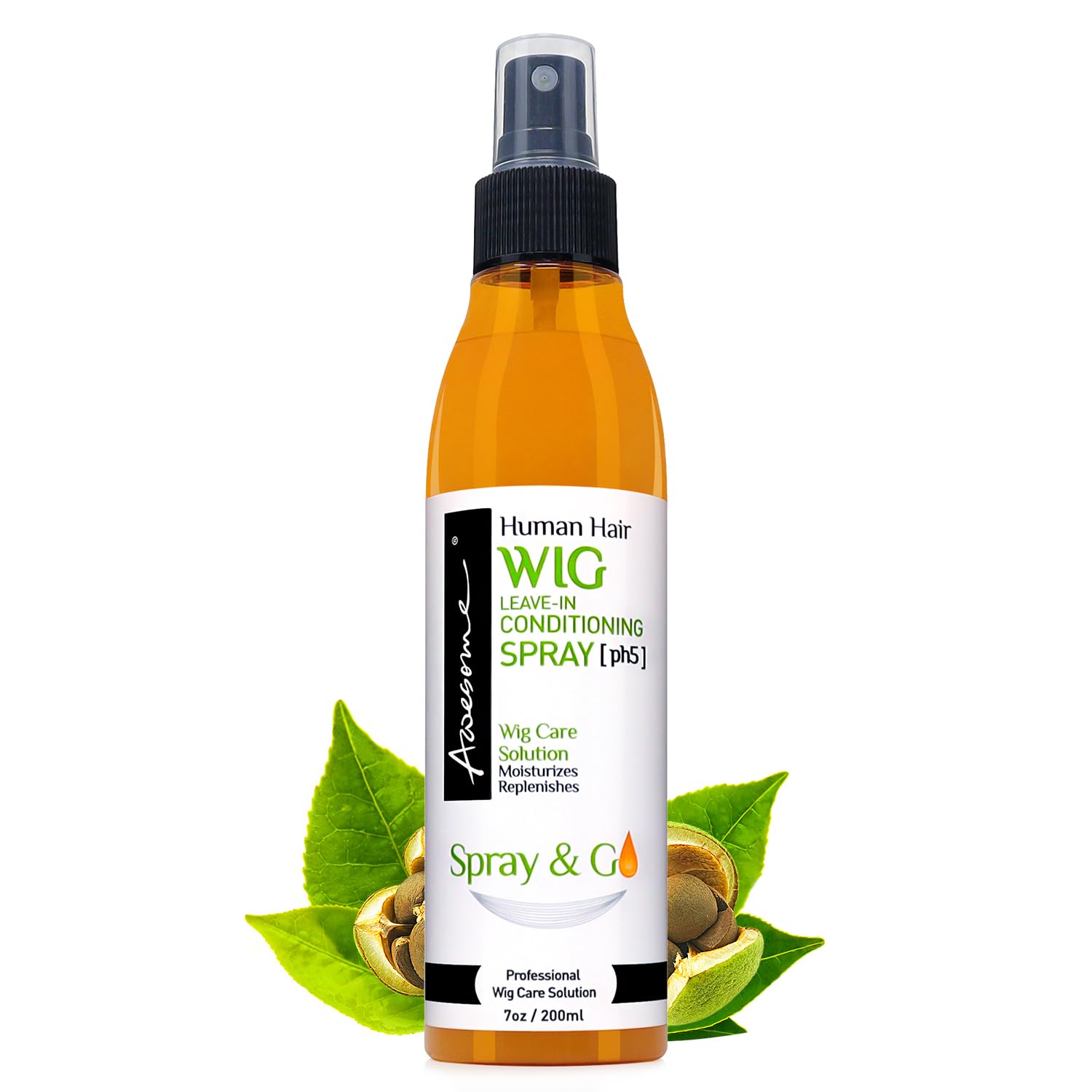 Awesome Human Hair Wig Leave-In Conditioner Spray – Detangler, pH5, Shine & Freshness (7 oz)