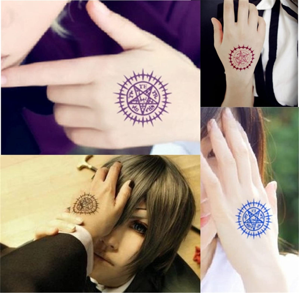 AwwwCos Halloween Cosplay Tattoos – 4cm Body Stickers for Costumes