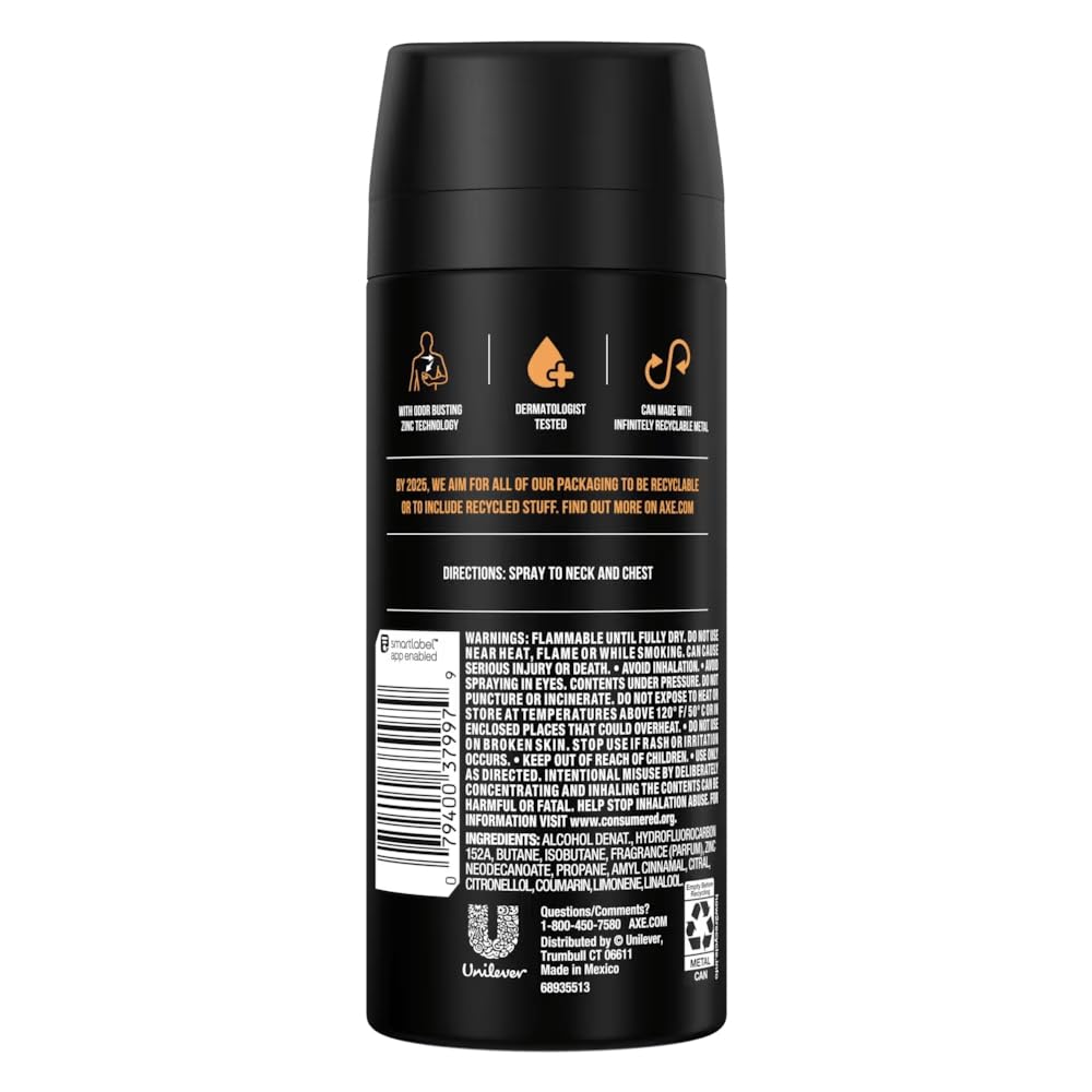 AXE Dark Temptation Deodorant Bodyspray – 4 oz (Pack of 12)