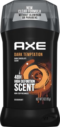 AXE Dark Temptation Deodorant Stick for Men – 48h Odor Protection, Aluminum-Free, 3.0oz